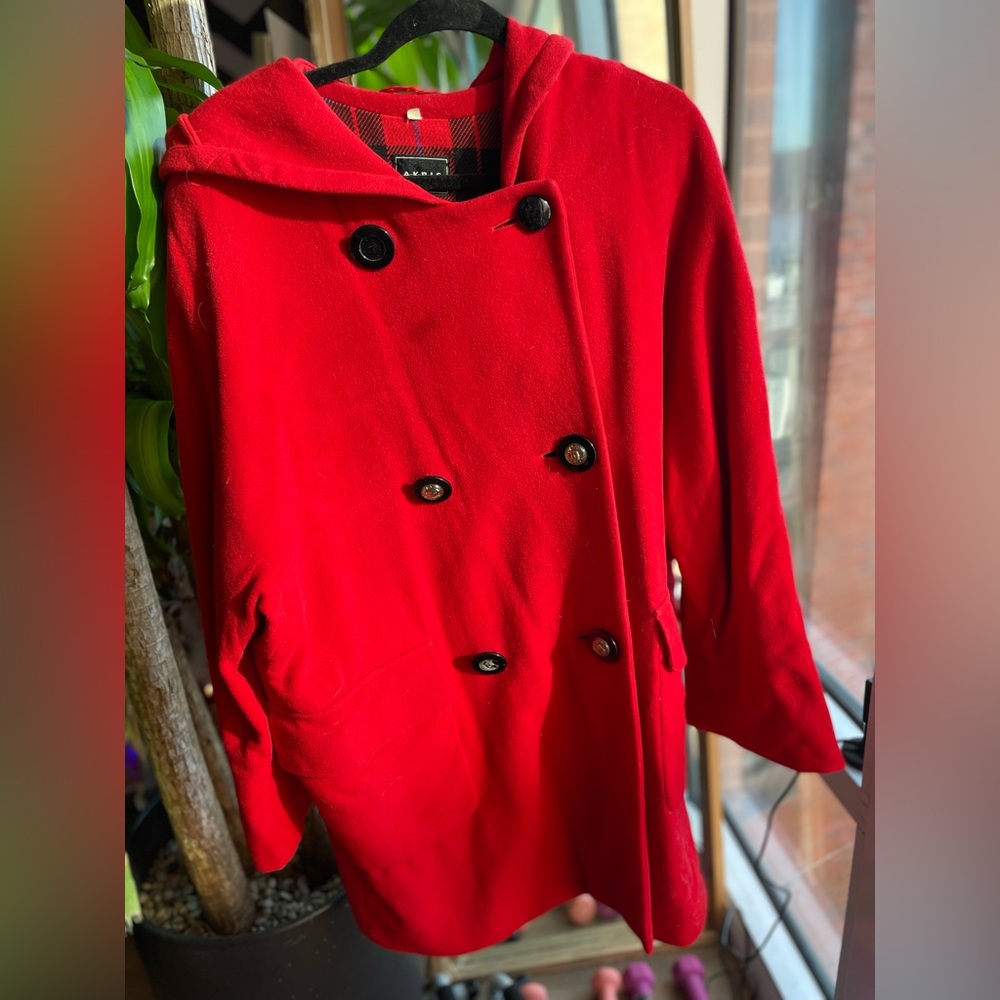 Vintage Akris Club Wool Blend Hooded Coat - Picture 2 of 13